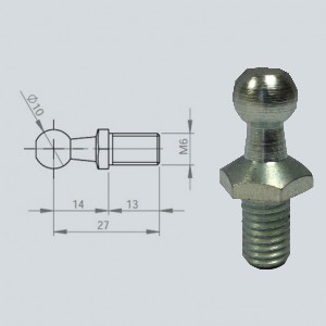 Rotule diam 10 (M6-Acier-27mm) Rotule diam 10 (M6-Acier-27mm)