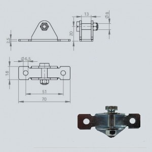 Support vérin HG 100/2 Support vérin HG 100/2