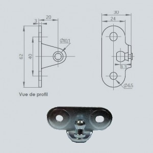 Support vérin ST 92992 Support vérin ST 92992
